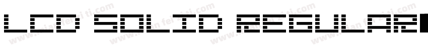 LCD Solid Regular字体转换